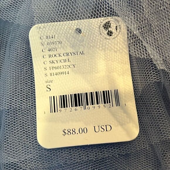 Free People The Big Love Bodysuit Rock Crystal Light Blue S - Picture 4 of 4